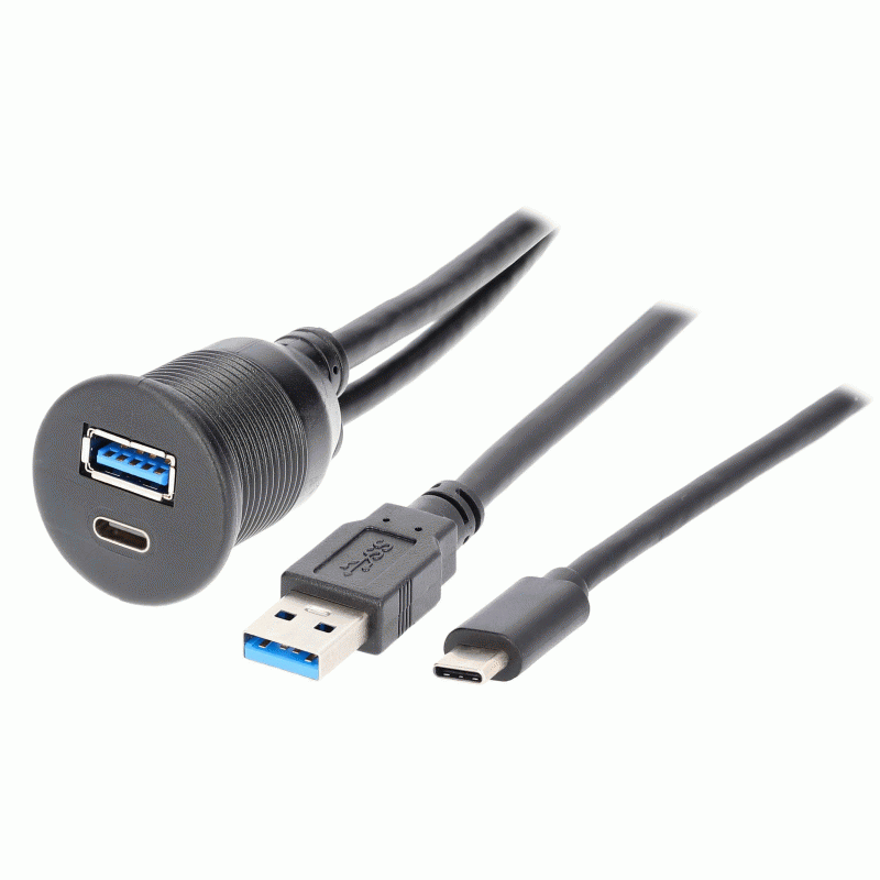 IBR114 - IBR113 - Metra - USB + USB-C Charge And Data Flush : 