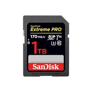 SDSDXXY1TB - Sandisk Extreme PRO SDXC 1TB  170MB/s UHS-I : 