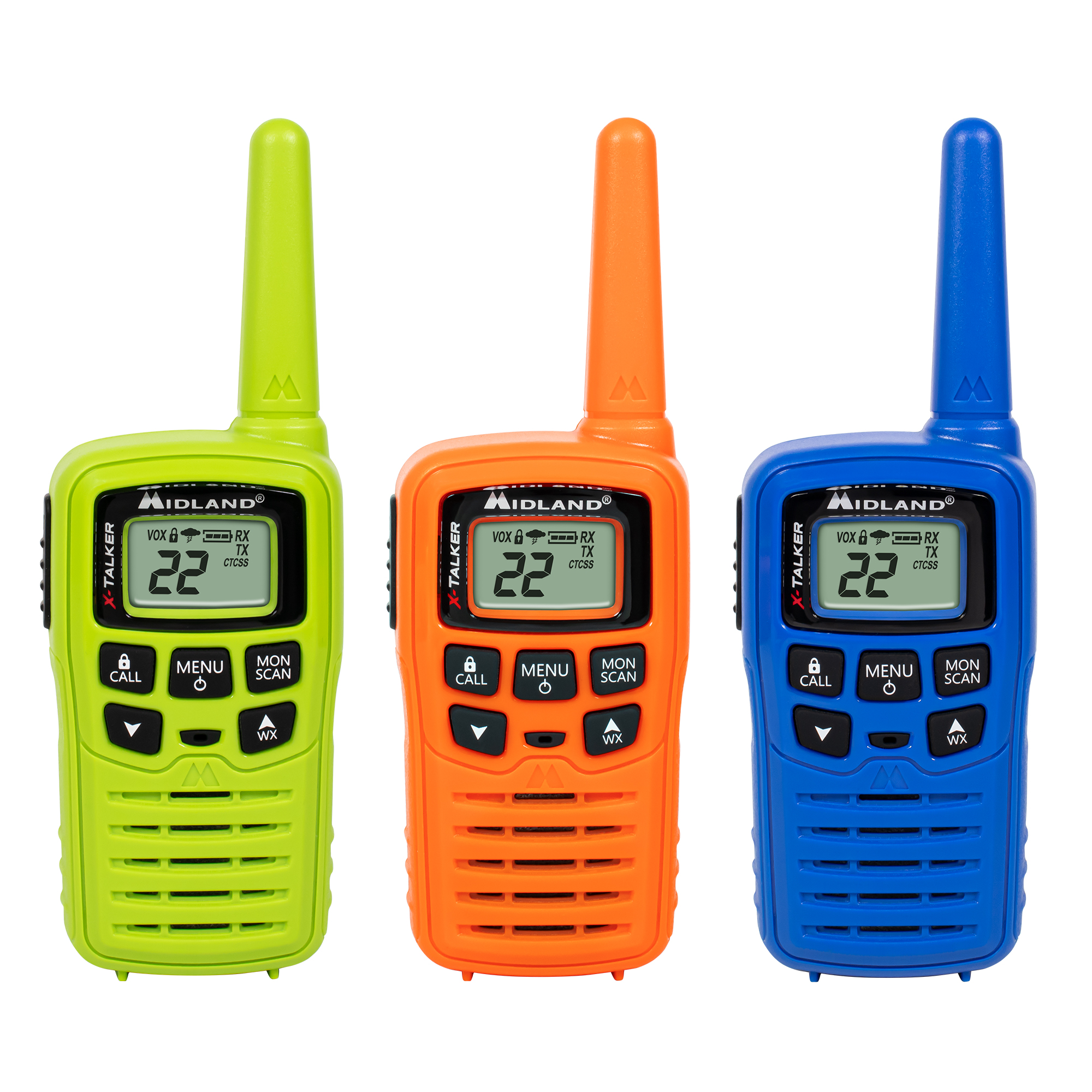 T10X3M - Midland Multi-Colour Pack X-Talker 2-Way Radios : 
