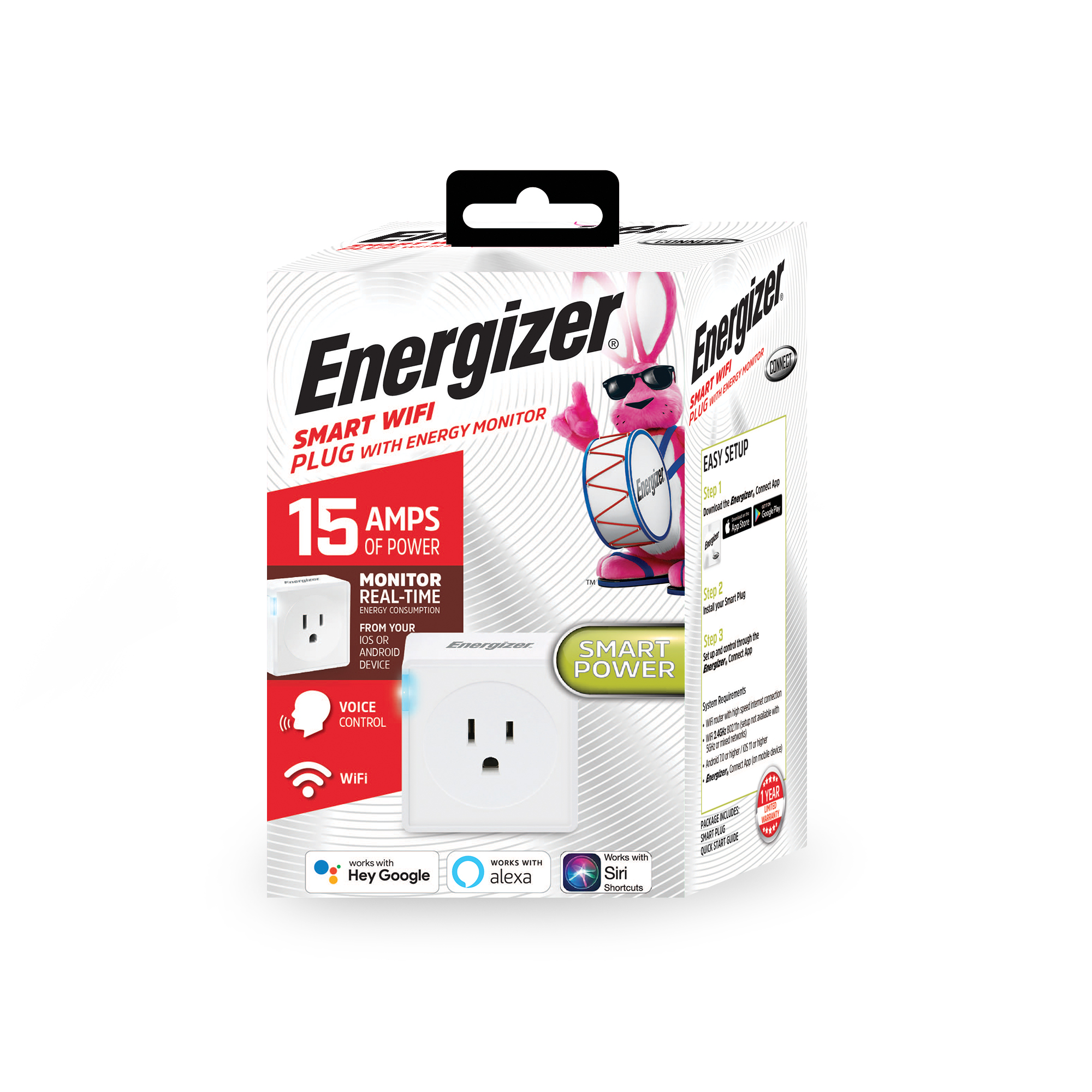 Energizer Smart Wifi Plug with Energy Monitor